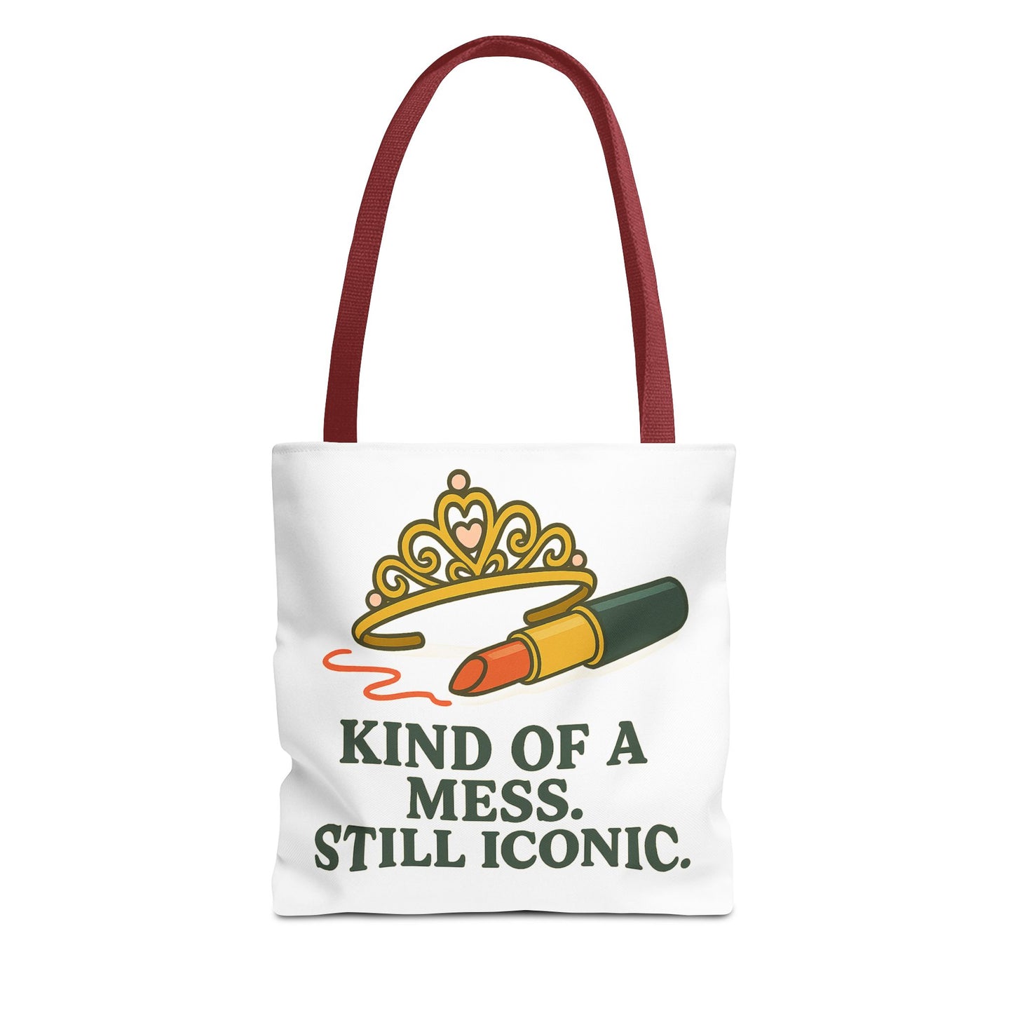 Tote Bag | Kind of a Mess, Still Iconic - Fun Gift for Fashion Lovers, Stylish Grocery Bag, Unique Handbag for Everyday Use
