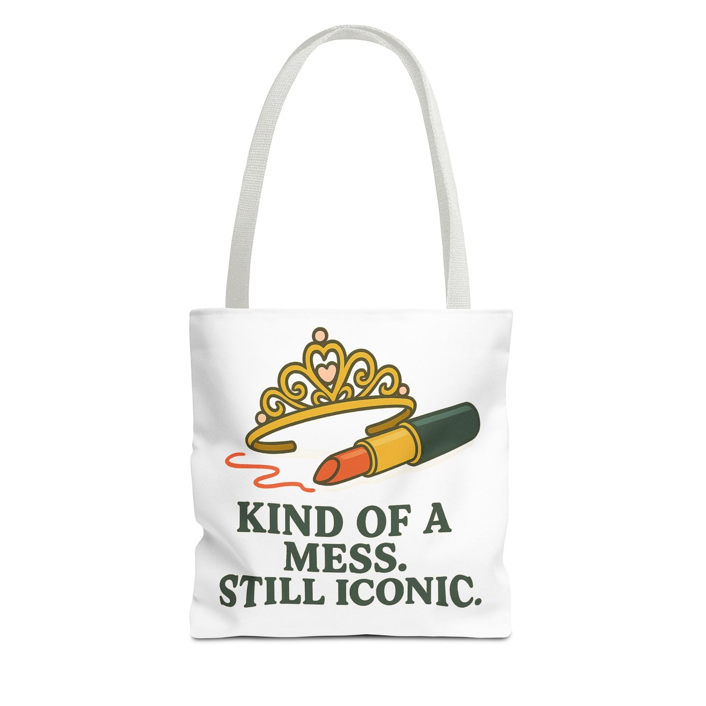 Tote Bag | Kind of a Mess, Still Iconic - Fun Gift for Fashion Lovers, Stylish Grocery Bag, Unique Handbag for Everyday Use