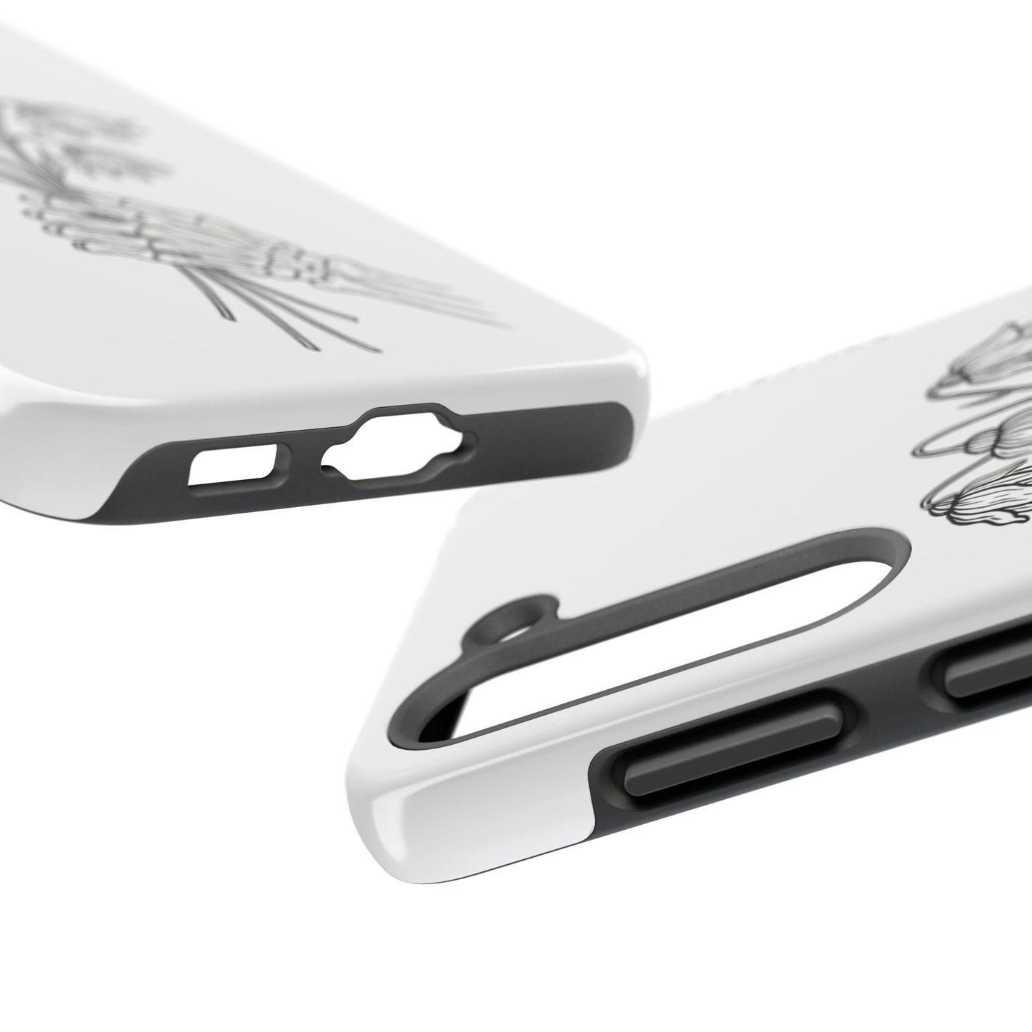 Phone Case | Skeleton Hand, Flower Bouquet - Tough and Stylish, Skeleton Design, Perfect for Grunge Lovers, Unique Gift for Everyday Use