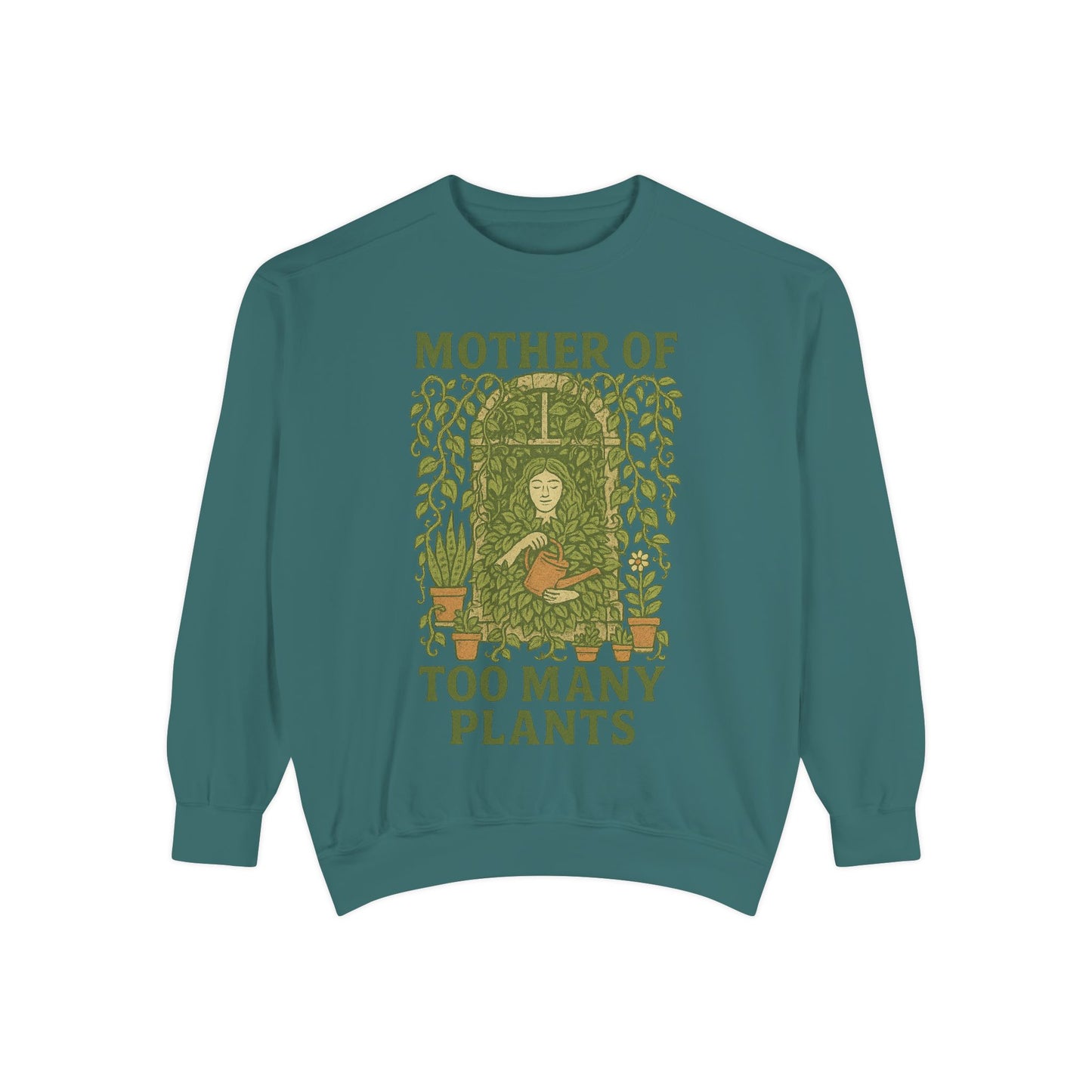 Unisex Sweatshirt | Mother of Too Many Plants - Cozy Gardening Gift, Plant Lover Apparel, Eco-Friendly Fashion
