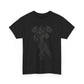 Unisex Heavy Cotton Tee | Skeleton Hand, Flower Bouquet - Casual Summer Top, Gift, Streetwear Fashion, Unique Graphic Shirt