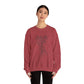 Cozy Unisex Crewneck | Skeleton Hand, Flower Bouquet - Gift for Plant Lovers, Grunge Sweatshirt, Fall Fashion, Casual Outfit