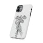 Phone Case | Skeleton Hand, Flower Bouquet - Tough and Stylish, Skeleton Design, Perfect for Grunge Lovers, Unique Gift for Everyday Use