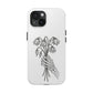 Phone Case | Skeleton Hand, Flower Bouquet - Tough and Stylish, Skeleton Design, Perfect for Grunge Lovers, Unique Gift for Everyday Use