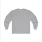 Unisex Ultra Cotton Long Sleeve Tee | Skeleton Hand, Flower Bouquet - Casual Summer Top, Gift, Streetwear Fashion, Unique Graphic Shirt