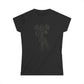 Women's Softstyle Tee | Skeleton Hand, Flower Bouquet - Casual Summer Top, Gift for Her, Streetwear Fashion, Unique Graphic Shirt