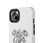 Phone Case | Skeleton Hand, Flower Bouquet - Tough and Stylish, Skeleton Design, Perfect for Grunge Lovers, Unique Gift for Everyday Use