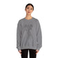 Cozy Unisex Crewneck | Skeleton Hand, Flower Bouquet - Gift for Plant Lovers, Grunge Sweatshirt, Fall Fashion, Casual Outfit