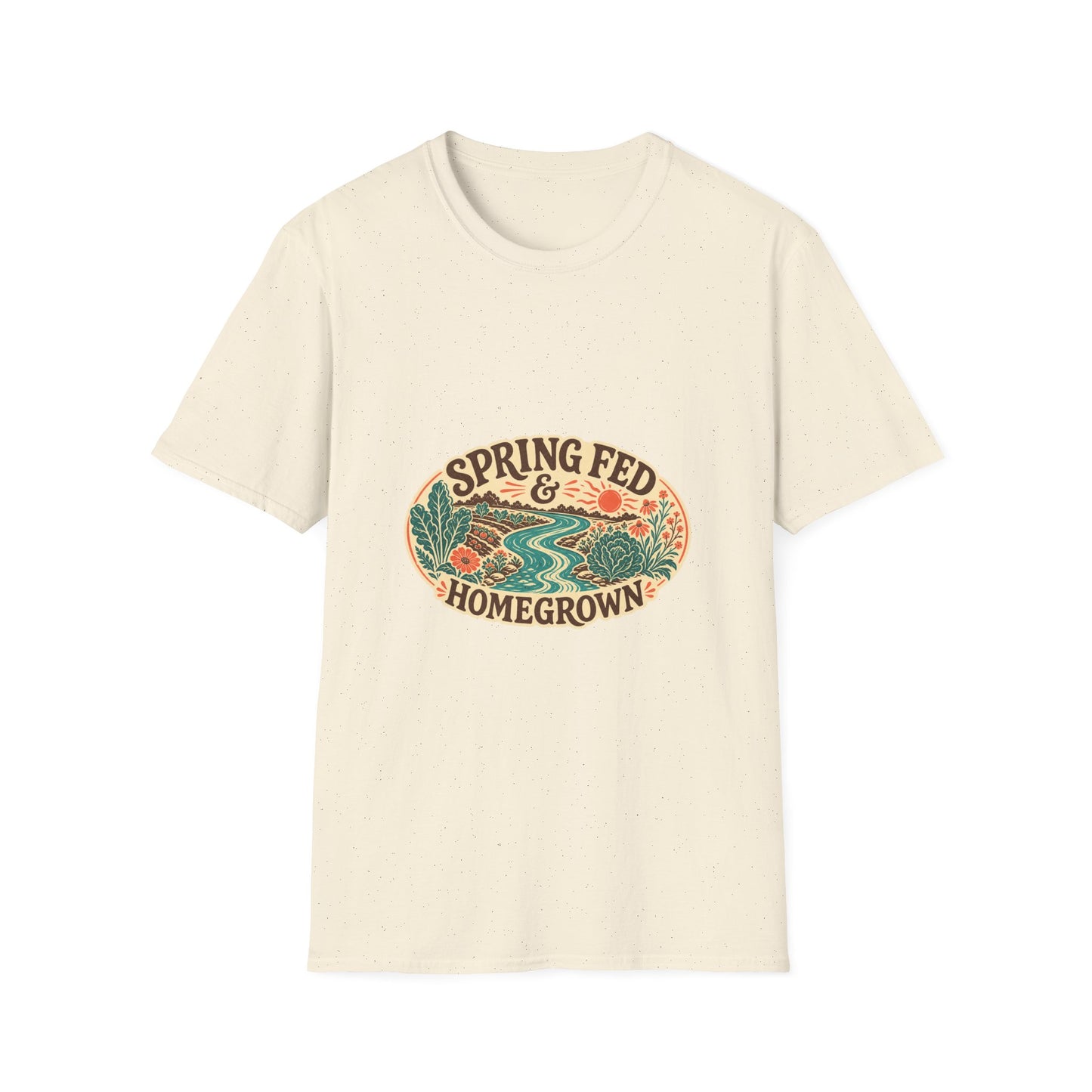 Spring Fed & Homegrown Shirt – San Marcos Texas River & Garden Tee