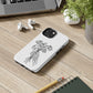 Phone Case | Skeleton Hand, Flower Bouquet - Tough and Stylish, Skeleton Design, Perfect for Grunge Lovers, Unique Gift for Everyday Use