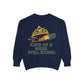 Unisex Garment-Dyed Sweatshirt | Kind of a Mess, Still Iconic - Casual Wear, Trendy Apparel, Perfect Gift, Messy Style, Everyday Comfort