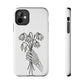 Phone Case | Skeleton Hand, Flower Bouquet - Tough and Stylish, Skeleton Design, Perfect for Grunge Lovers, Unique Gift for Everyday Use
