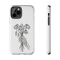 Phone Case | Skeleton Hand, Flower Bouquet - Tough and Stylish, Skeleton Design, Perfect for Grunge Lovers, Unique Gift for Everyday Use