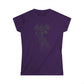Women's Softstyle Tee | Skeleton Hand, Flower Bouquet - Casual Summer Top, Gift for Her, Streetwear Fashion, Unique Graphic Shirt