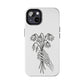 Phone Case | Skeleton Hand, Flower Bouquet - Tough and Stylish, Skeleton Design, Perfect for Grunge Lovers, Unique Gift for Everyday Use