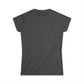 Women's Softstyle Tee | Skeleton Hand, Flower Bouquet - Casual Summer Top, Gift for Her, Streetwear Fashion, Unique Graphic Shirt