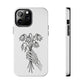 Phone Case | Skeleton Hand, Flower Bouquet - Tough and Stylish, Skeleton Design, Perfect for Grunge Lovers, Unique Gift for Everyday Use