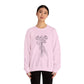 Cozy Unisex Crewneck | Skeleton Hand, Flower Bouquet - Gift for Plant Lovers, Grunge Sweatshirt, Fall Fashion, Casual Outfit