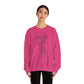 Cozy Unisex Crewneck | Skeleton Hand, Flower Bouquet - Gift for Plant Lovers, Grunge Sweatshirt, Fall Fashion, Casual Outfit