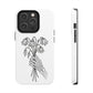 Phone Case | Skeleton Hand, Flower Bouquet - Tough and Stylish, Skeleton Design, Perfect for Grunge Lovers, Unique Gift for Everyday Use