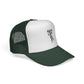 Vintage-Inspired Trucker Cap | Skeleton Hand, Flower Bouquet - Perfect for Outdoor Adventures, Festivals, Country Music Events