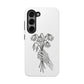 Phone Case | Skeleton Hand, Flower Bouquet - Tough and Stylish, Skeleton Design, Perfect for Grunge Lovers, Unique Gift for Everyday Use