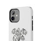Phone Case | Skeleton Hand, Flower Bouquet - Tough and Stylish, Skeleton Design, Perfect for Grunge Lovers, Unique Gift for Everyday Use