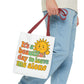 Tote Bag | It's a Beautiful Day to Leave Me Alone - Funny, Eco-Friendly Shopping, Gift for Introverts
