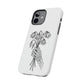 Phone Case | Skeleton Hand, Flower Bouquet - Tough and Stylish, Skeleton Design, Perfect for Grunge Lovers, Unique Gift for Everyday Use