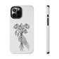 Phone Case | Skeleton Hand, Flower Bouquet - Tough and Stylish, Skeleton Design, Perfect for Grunge Lovers, Unique Gift for Everyday Use