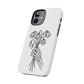 Phone Case | Skeleton Hand, Flower Bouquet - Tough and Stylish, Skeleton Design, Perfect for Grunge Lovers, Unique Gift for Everyday Use
