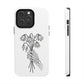 Phone Case | Skeleton Hand, Flower Bouquet - Tough and Stylish, Skeleton Design, Perfect for Grunge Lovers, Unique Gift for Everyday Use