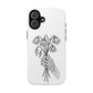 Phone Case | Skeleton Hand, Flower Bouquet - Tough and Stylish, Skeleton Design, Perfect for Grunge Lovers, Unique Gift for Everyday Use