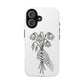 Phone Case | Skeleton Hand, Flower Bouquet - Tough and Stylish, Skeleton Design, Perfect for Grunge Lovers, Unique Gift for Everyday Use