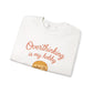 Cozy Unisex Crewneck | Overthinking Is My Hobby Sweatshirt - Thoughtful Souls, Ideal Gift for Friends, Self-Care Everyday Wear